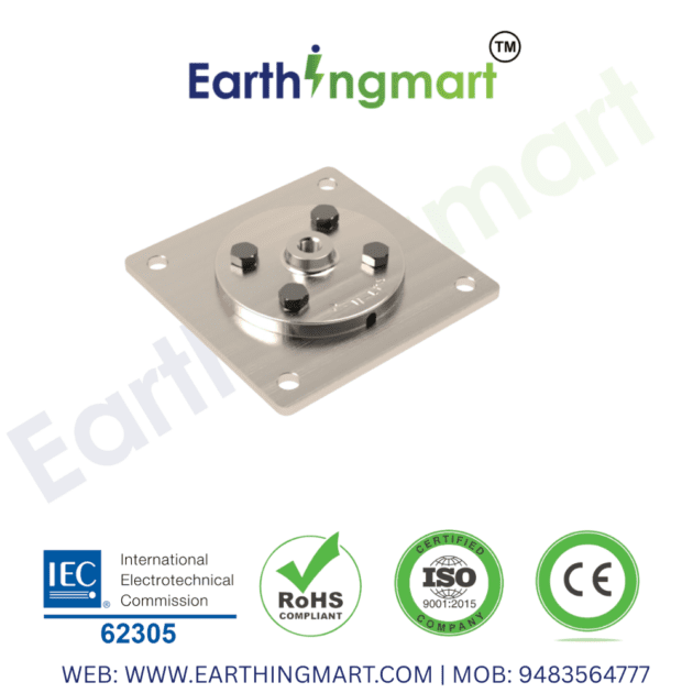 Air terminal base used for mounting lightning rod on rooftop