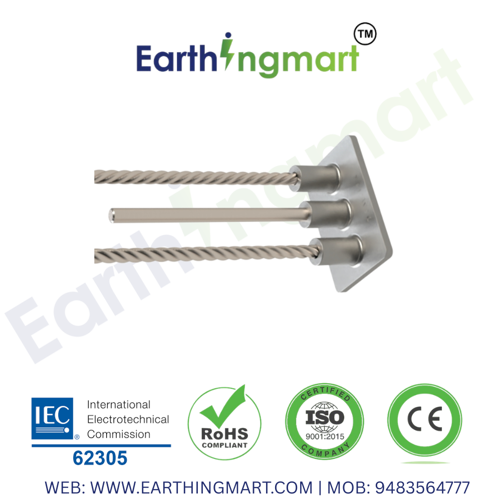 Earth Stud with Pre Welded SS Tail 1 Earth stud with pre welded stainless steel tail for Structural earthing