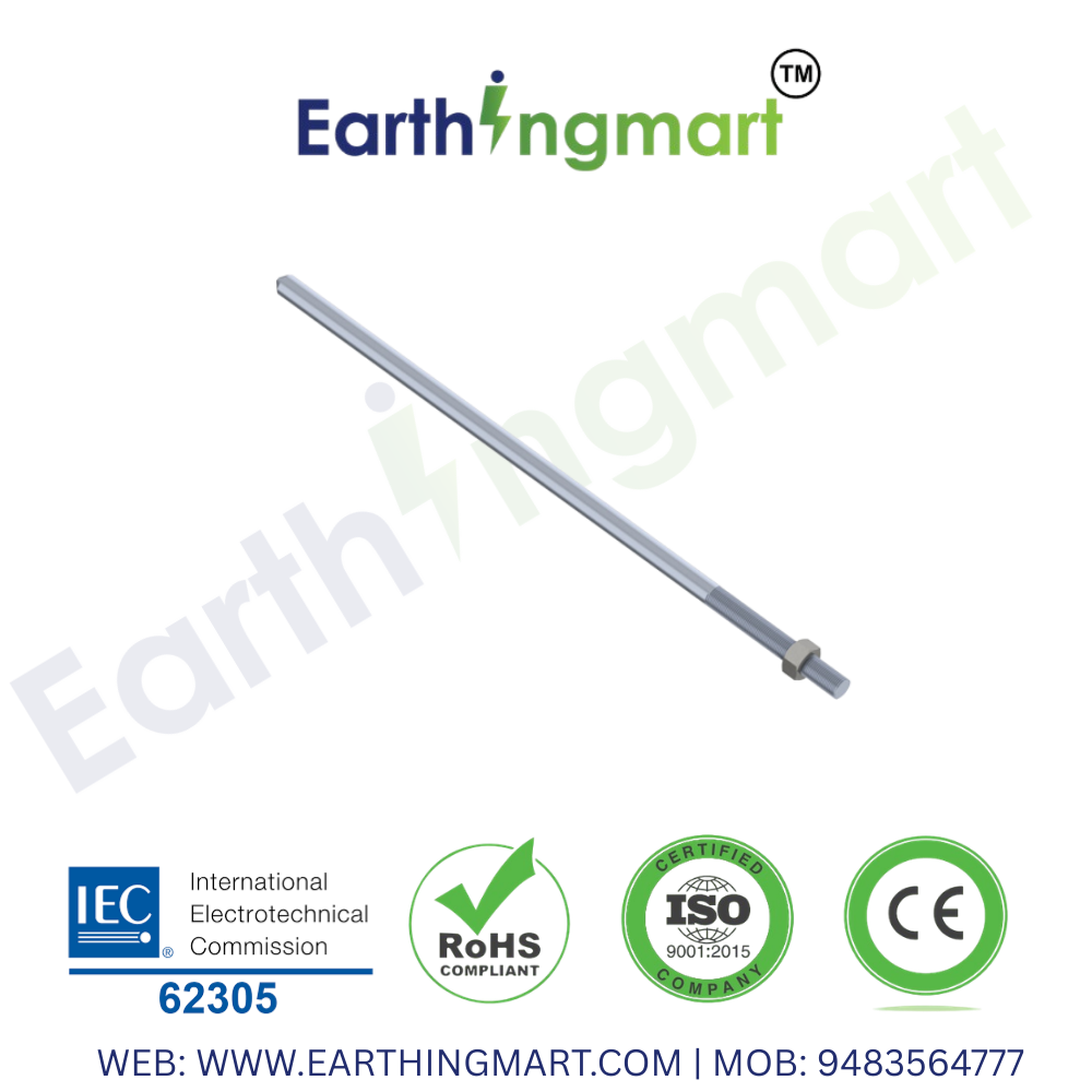 Air Terminal Rod 1 Air terminal rod protecting building from lightning strike