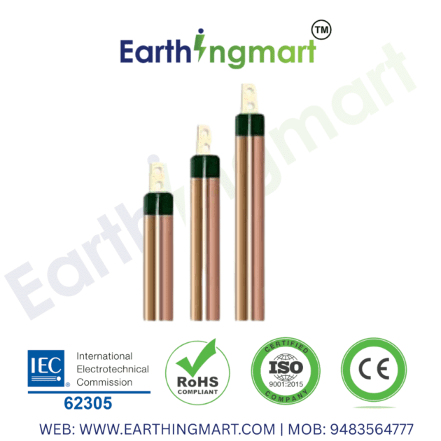 Copper bonded earthing electrode used for electrical grounding