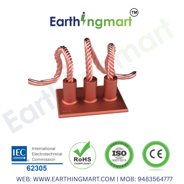 Earth Stud with Pre welded Copper Tail for Structural earthing
