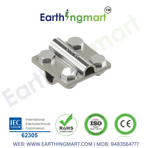 8mm to 10mm round conductor cross connector clamp