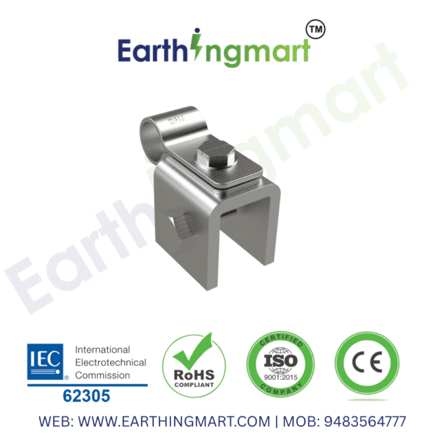 Roof conductor holder clamp used in lightning protection system