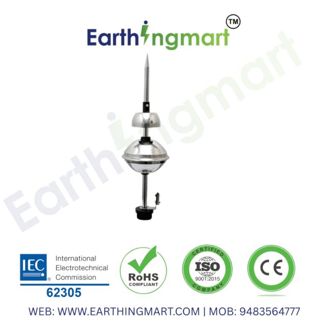 Early streamer emission lightning arrestor on building